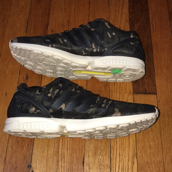 ✨ Adidas Originals ZX Flux “Camo” Size: 13✨ - Picture 2 of 7